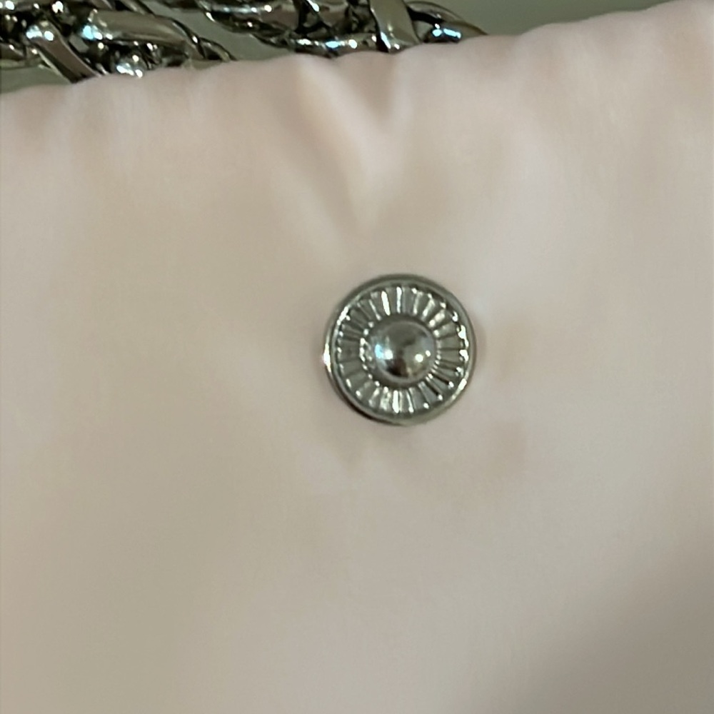 Dior Pink Clutch with Silver Chain - Picture 10 of 13